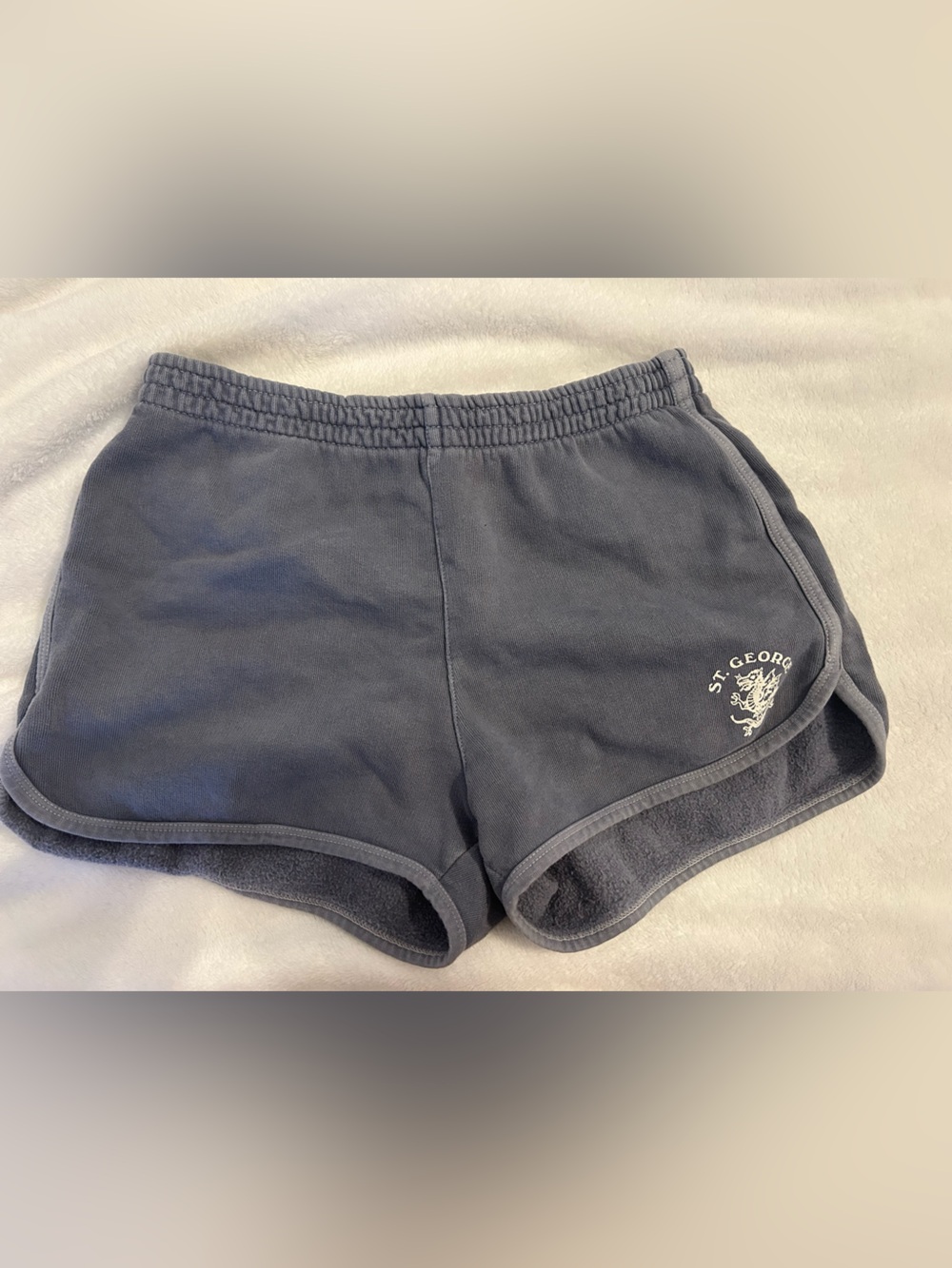 St. George Navy Fleece Lounge Shorts Brandy Melville